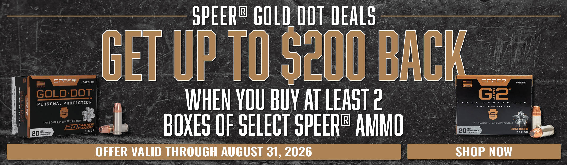 Speer Gold Dot Deals Rebate